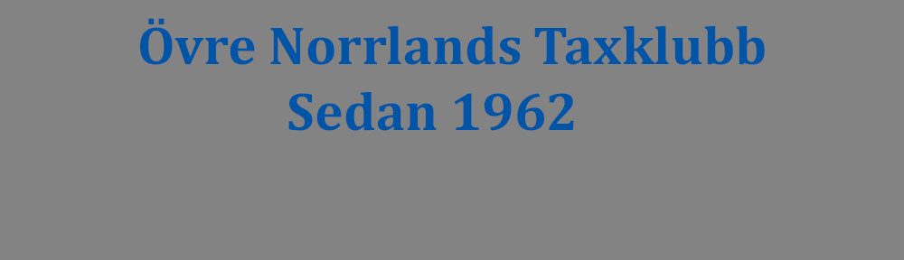 Övre Norrlands Taxklubb